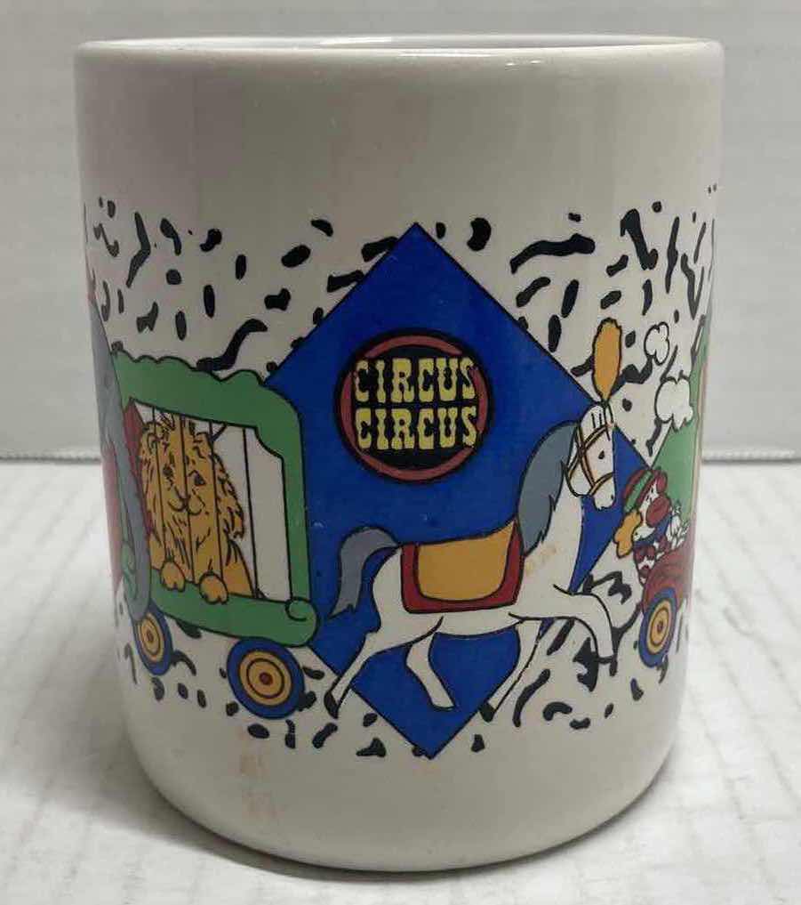 Photo 3 of VINTAGE CIRCUS CIRCUS COFFEE MUGS (2)