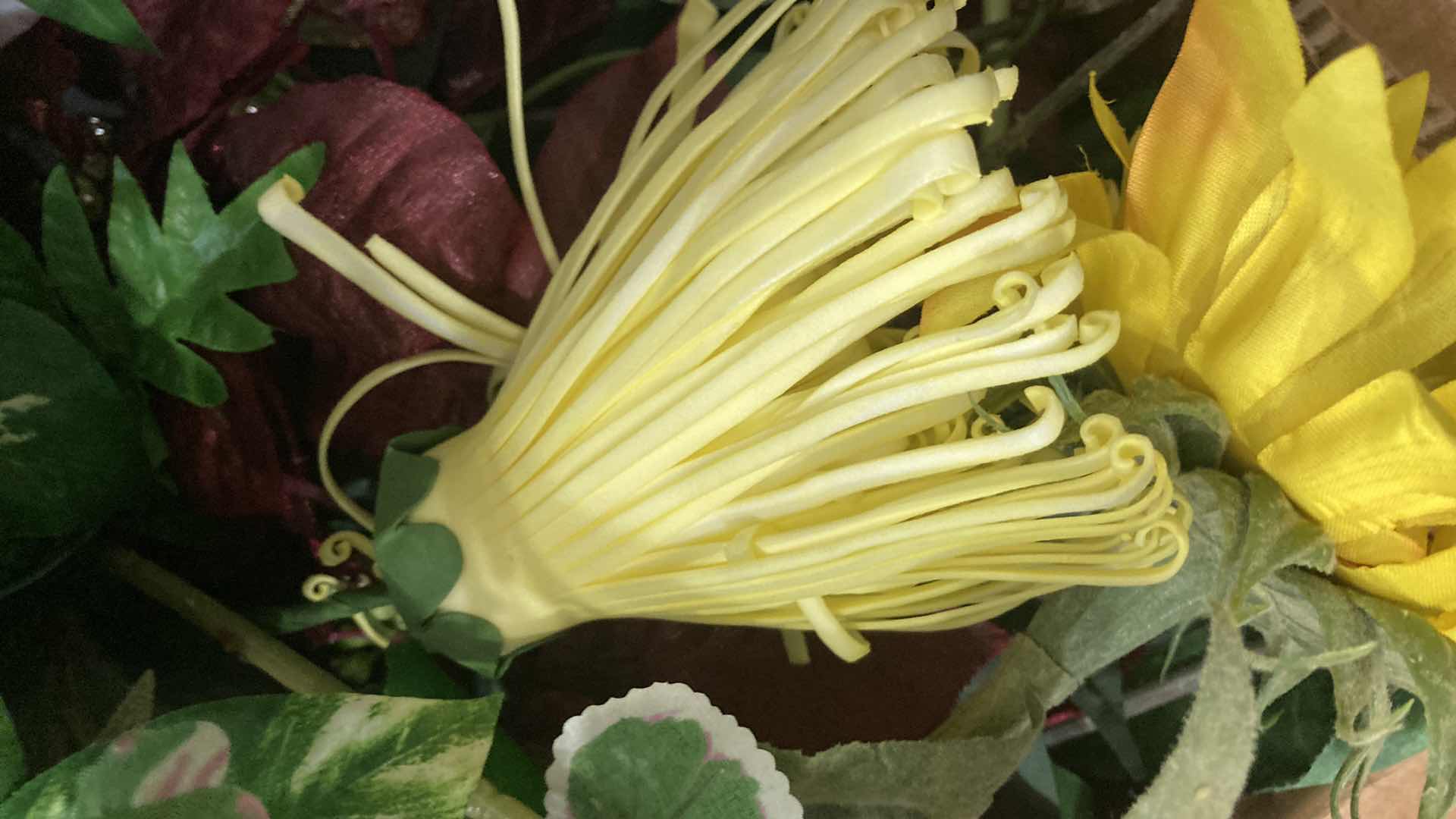 Photo 1 of CONTENTS OF BOX- VARIOUS DECORATIVE ARTIFICIAL PLANTS & FLOWERS