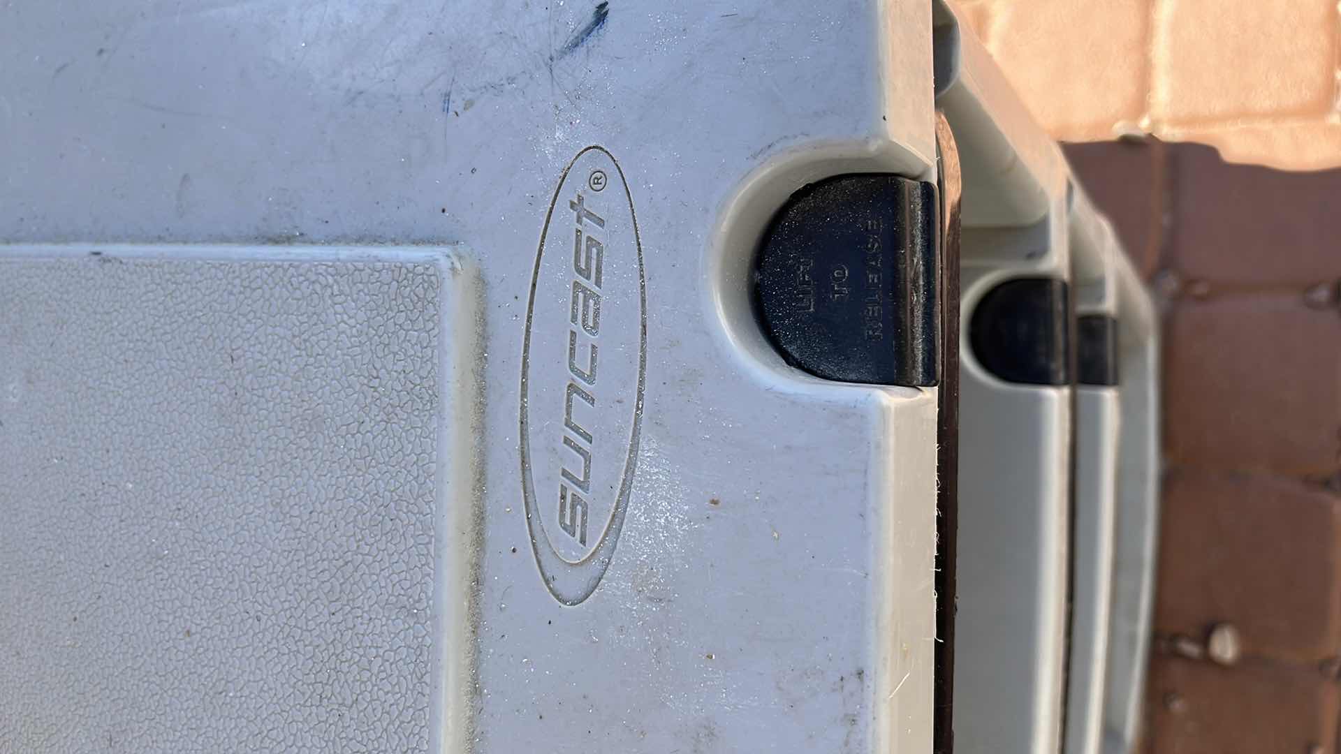 Photo 1 of SUNCAST 3 DRAWER STORAGE TOTE 18” X 18” H33.25”