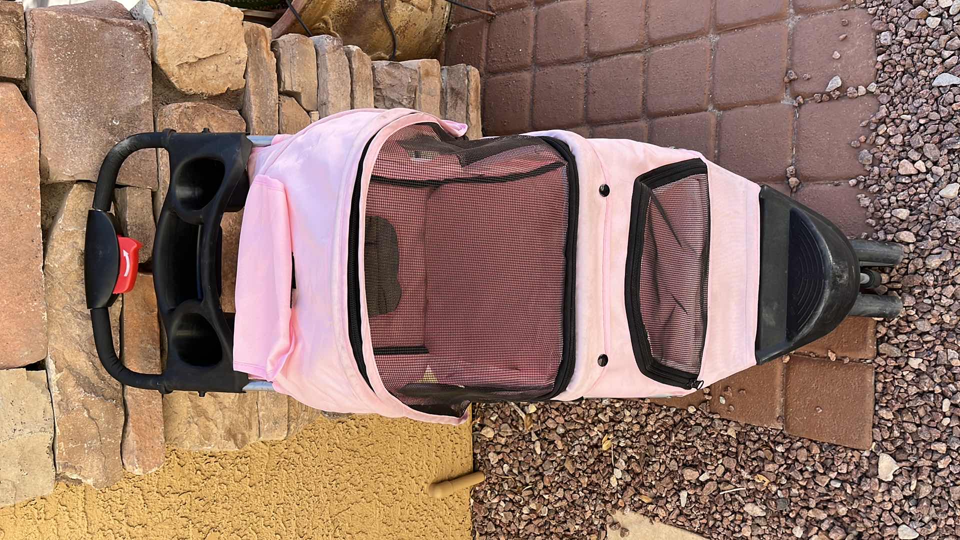 Photo 1 of PINK ENCLOSED SMALL PET STROLLER