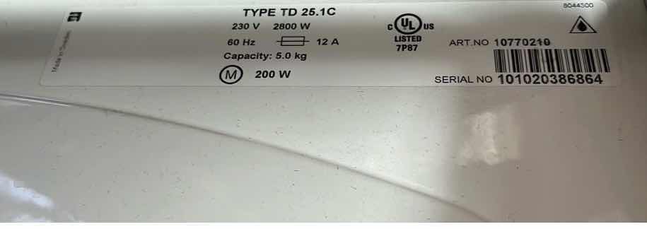 Photo 1 of ASKO QUATTRO 1200RPM COMMERCIAL WASHER 240VOLT MODEL W6022 & ASKO BUTTERFLY COMMERCIAL ELECTRIC DRYER 240VOLT MODEL T702C