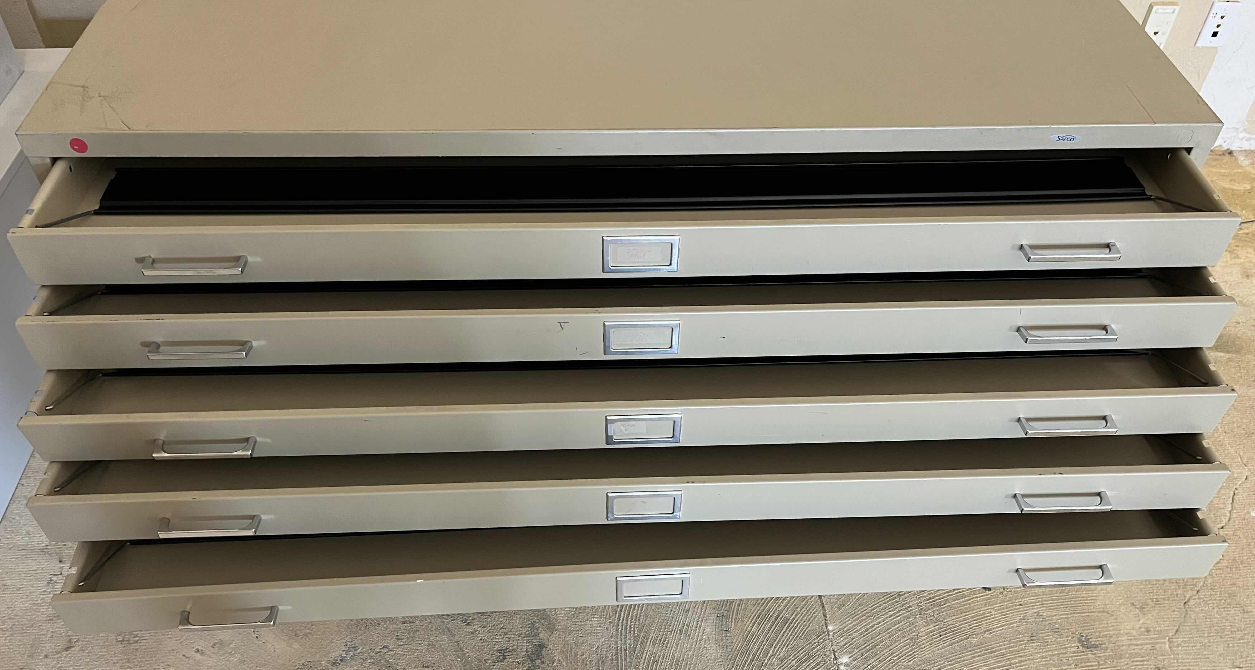 Photo 1 of SAFCO FLAT FILE 5 DRAWER CABINET 53.5” X 42.25” H22.5”