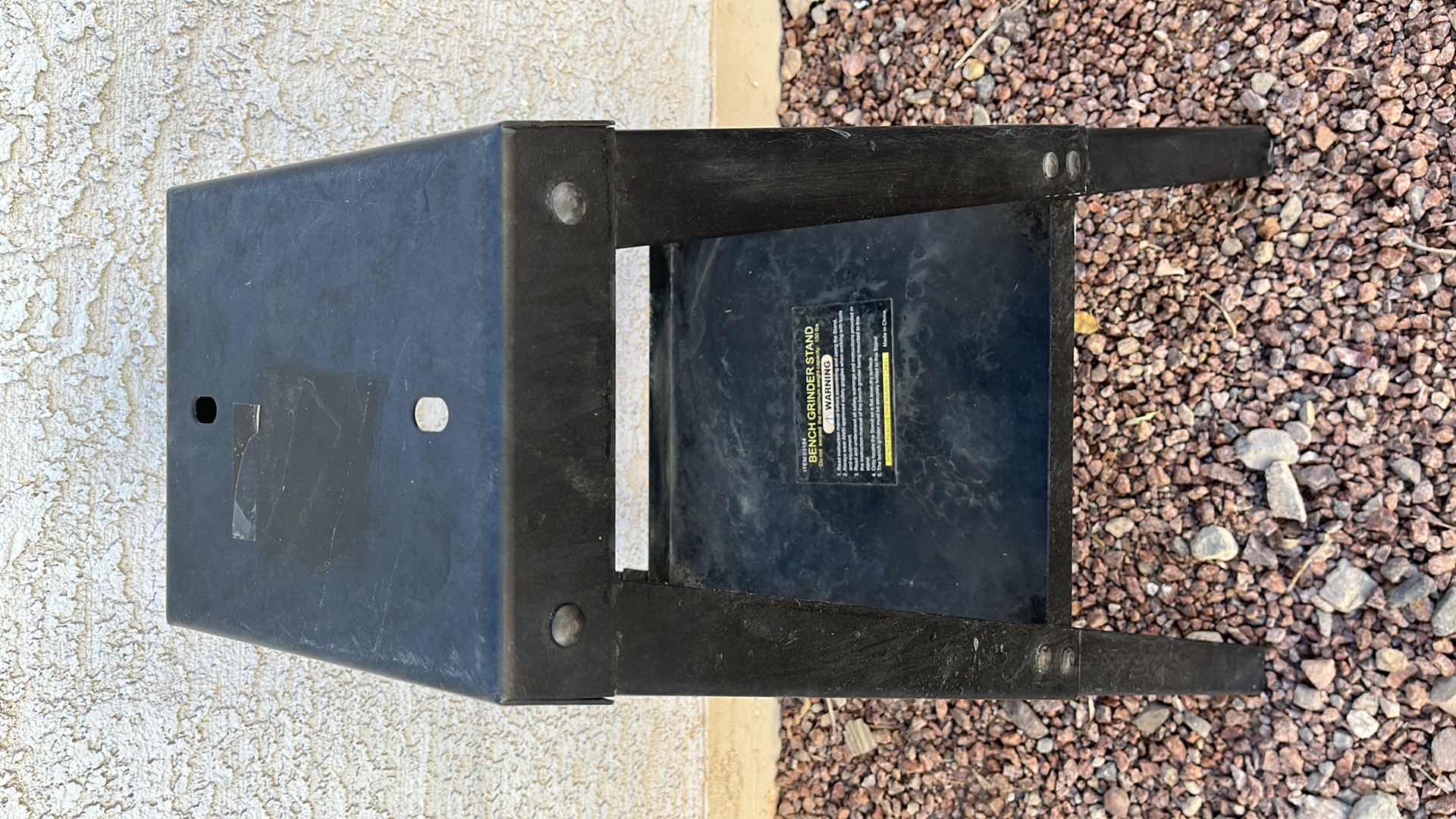 Photo 1 of HARBOR FREIGHT BENCH GRINDER STAND 03184 19.5” X 17” H32”