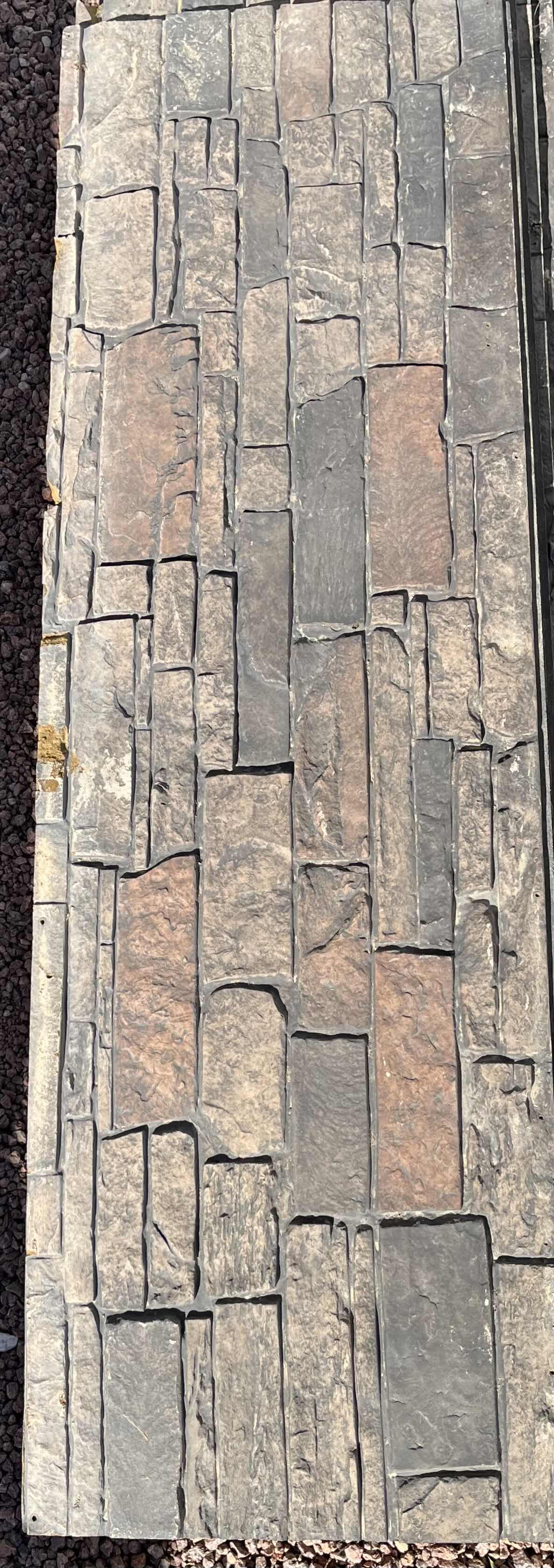 Photo 1 of BRICK WALL FINISH FLAT (6) & CURVED (4) FIBERGLASS PANELS 71.5” X 1” H22.5” & 14” X 1” H22.5”