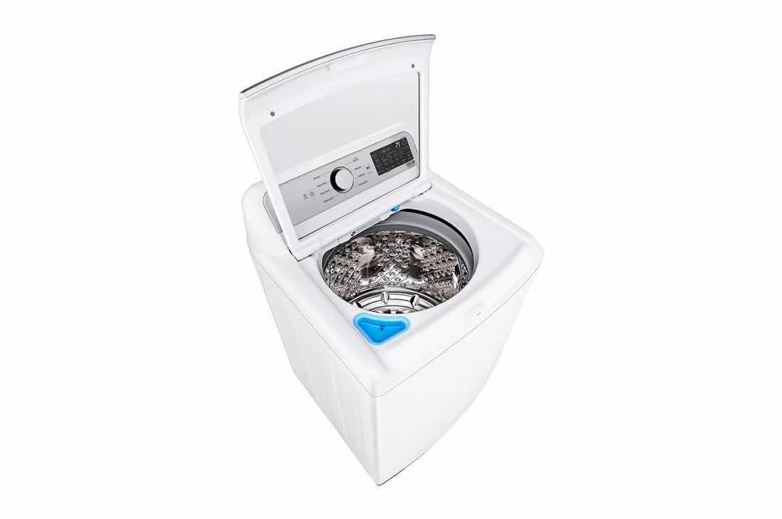 Photo 1 of LG TURBO WASH 3D TECH MEGA CAPACITY 5.5CUFT TOP LOAD SMART WASHER MODEL WT7400CW (READ NOTES)