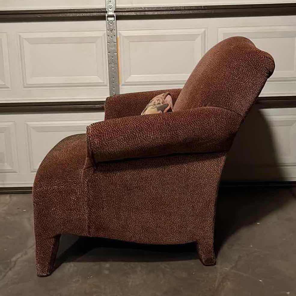 Photo 1 of CHEETAH PRINT UPHOLSTERED ACCENT CHAIR 37” X 38” H36.5”
