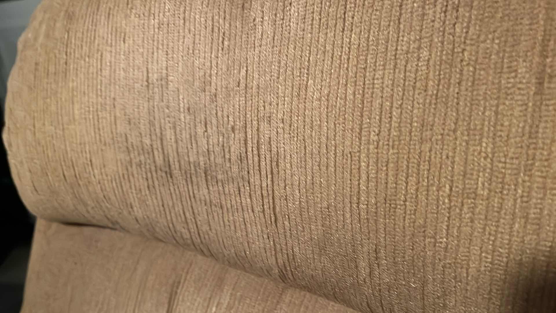 Photo 1 of LA-Z-BOY TAN CORDUROY RECLINER CHAIR 35” X 37” H41”