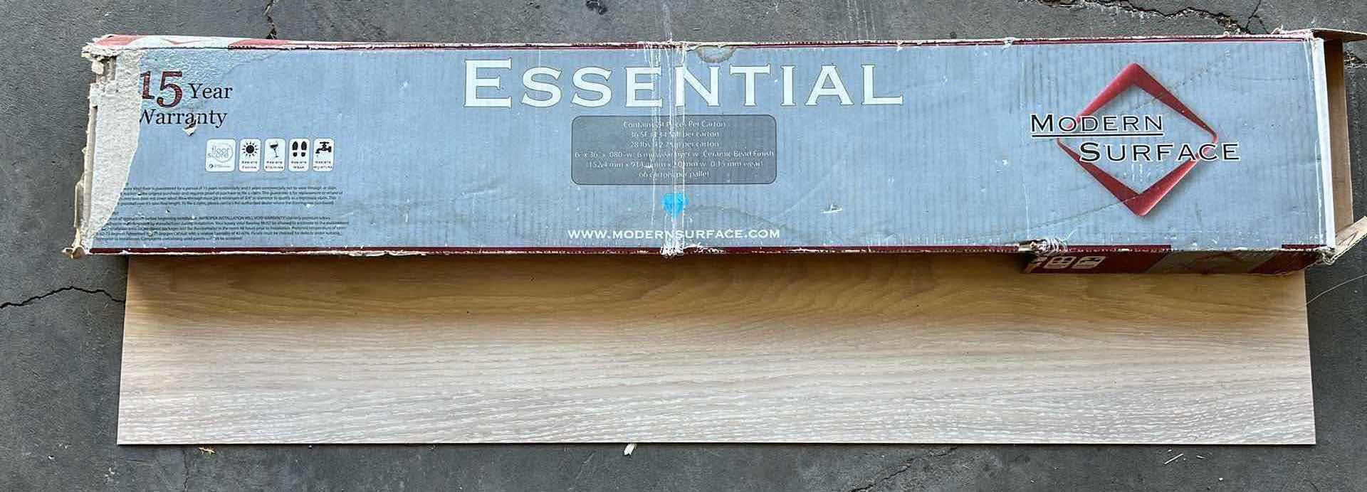 View 6 of CORE LUXE CLX RAINER CHERRY WOOD FINISH SNAP IN FLOATING VINYL PLANK FLOORING 7” X 48” (3CASES APPROX 50SQFT) & ESSENTIAL WASHED OAK FINISH GLUE DOWN VINYL PLANK FLOORING 6” X 36” (22PCS)