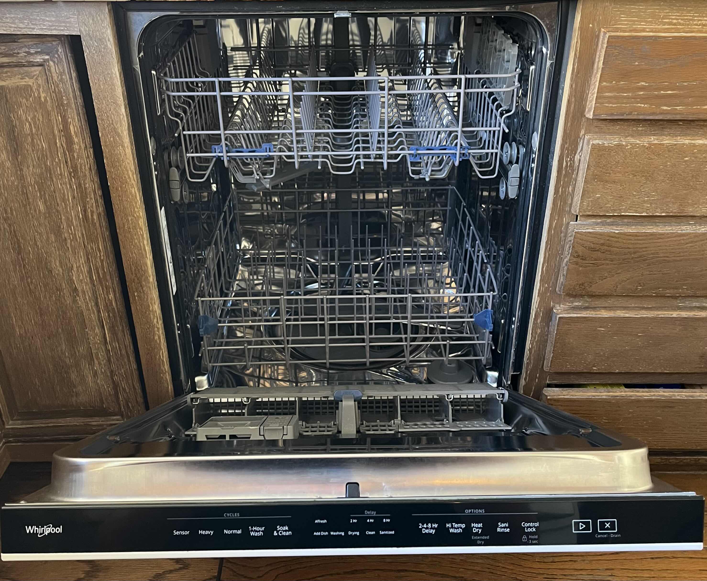 View 2 of WHIRLPOOL WHITE FINISH DISHWASHER MODEL WDTA50SAHWO TYPE 582-1 (READ NOTES)