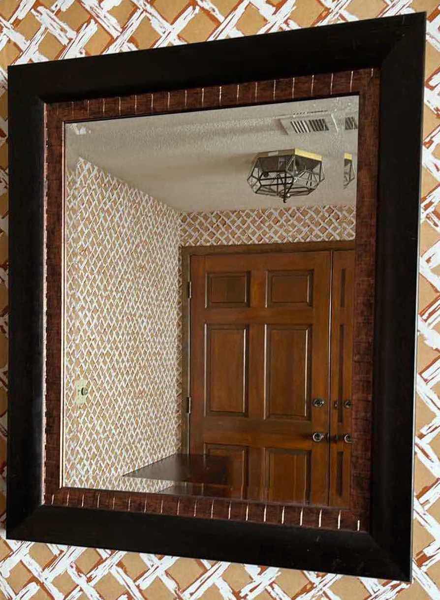 Photo 1 of HOBBY LOBBY HOME ACCENTS AGED BRONZE WOOD FINISH FRAMED MIRROR 21.25” X 25.5”