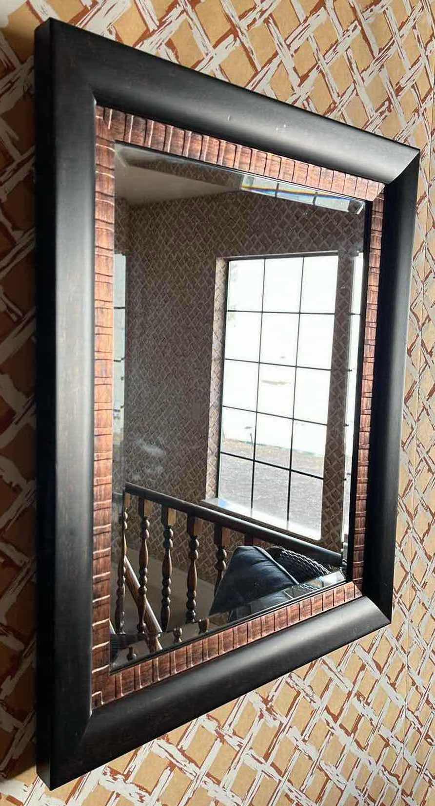 Photo 1 of HOBBY LOBBY HOME ACCENTS AGED BRONZE WOOD FINISH FRAMED MIRROR 21.25” X 25.5”