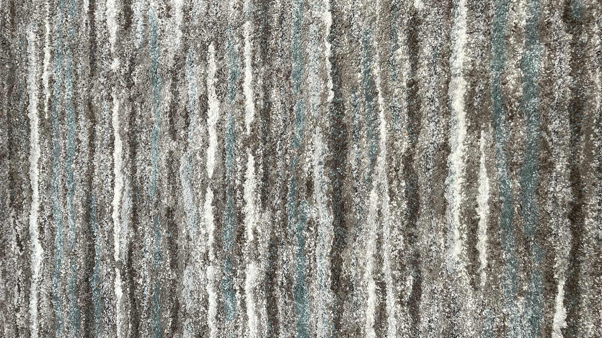 Photo 1 of HOME DECORATORS SHORELINE BLUE MULTI-STRIPED AREA RUG 5’ X 7’