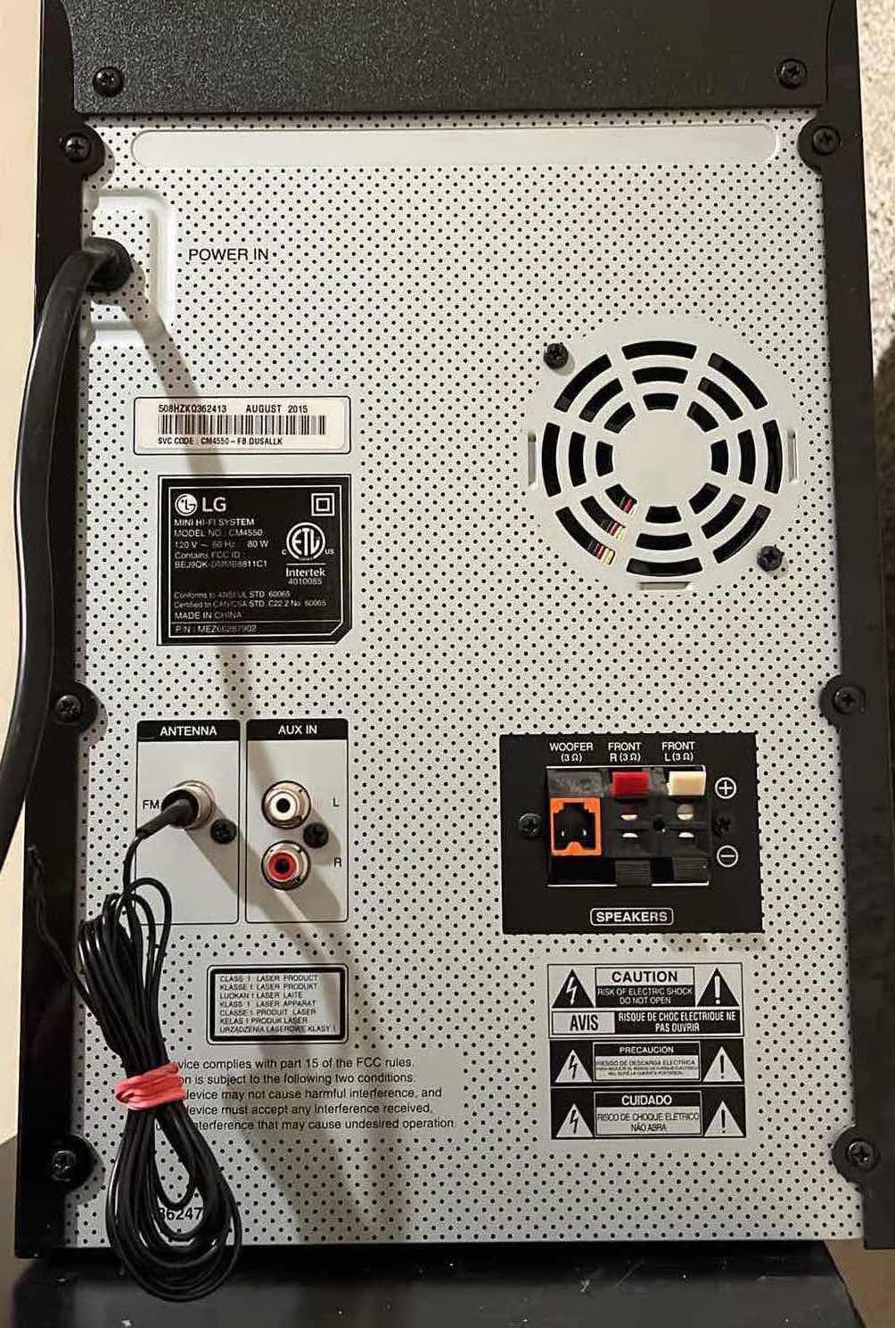 Photo 1 of LG XBOOM HIGH PERFORMANCE MINI HI-FI SYSTEM BLUETOOTH 700W HOME STEREO W REMOTE MODEL CM4550