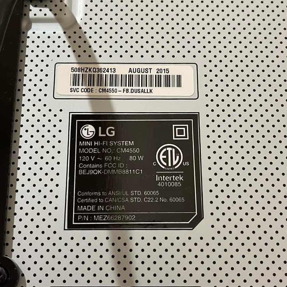 Photo 1 of LG XBOOM HIGH PERFORMANCE MINI HI-FI SYSTEM BLUETOOTH 700W HOME STEREO W REMOTE MODEL CM4550