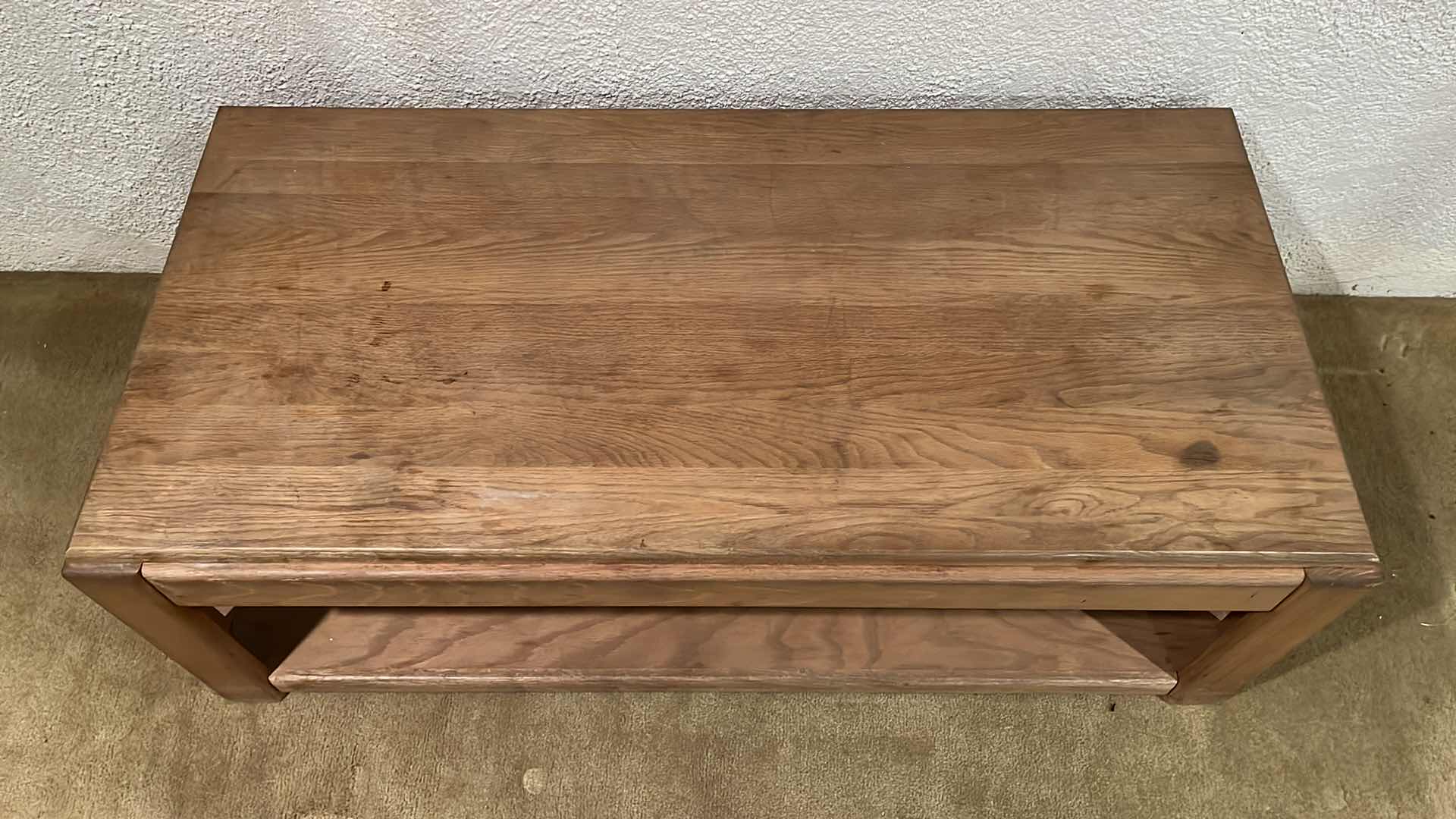 Photo 1 of ASPEN FURNITURE NATURAL SOLID WOOD COFFEE TABLE 48” X 24” H16”