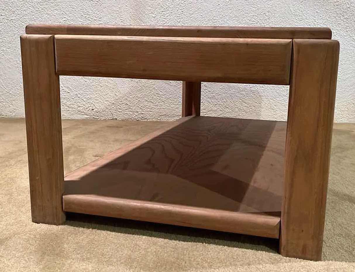 Photo 1 of ASPEN FURNITURE NATURAL SOLID WOOD COFFEE TABLE 48” X 24” H16”