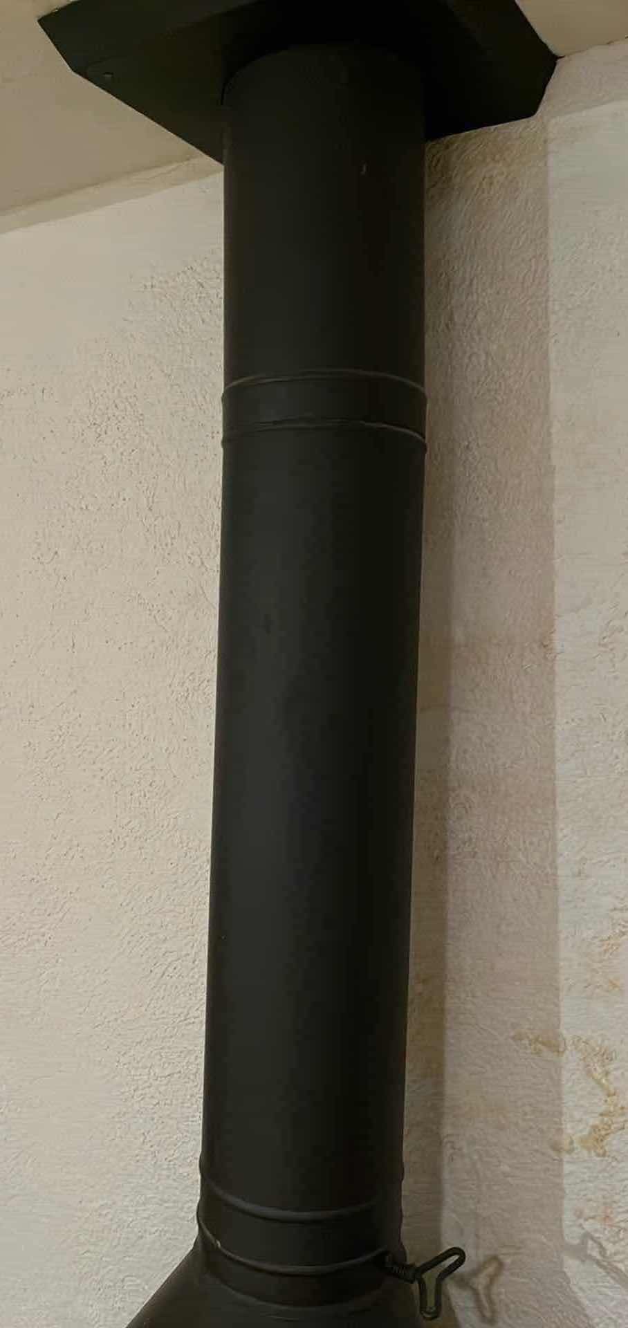 Photo 1 of MAJESTIC MATTE BLACK STEEL MID-CENTURY FIREPLACE 37.25” X 28.25” H90” (READ NOTES)