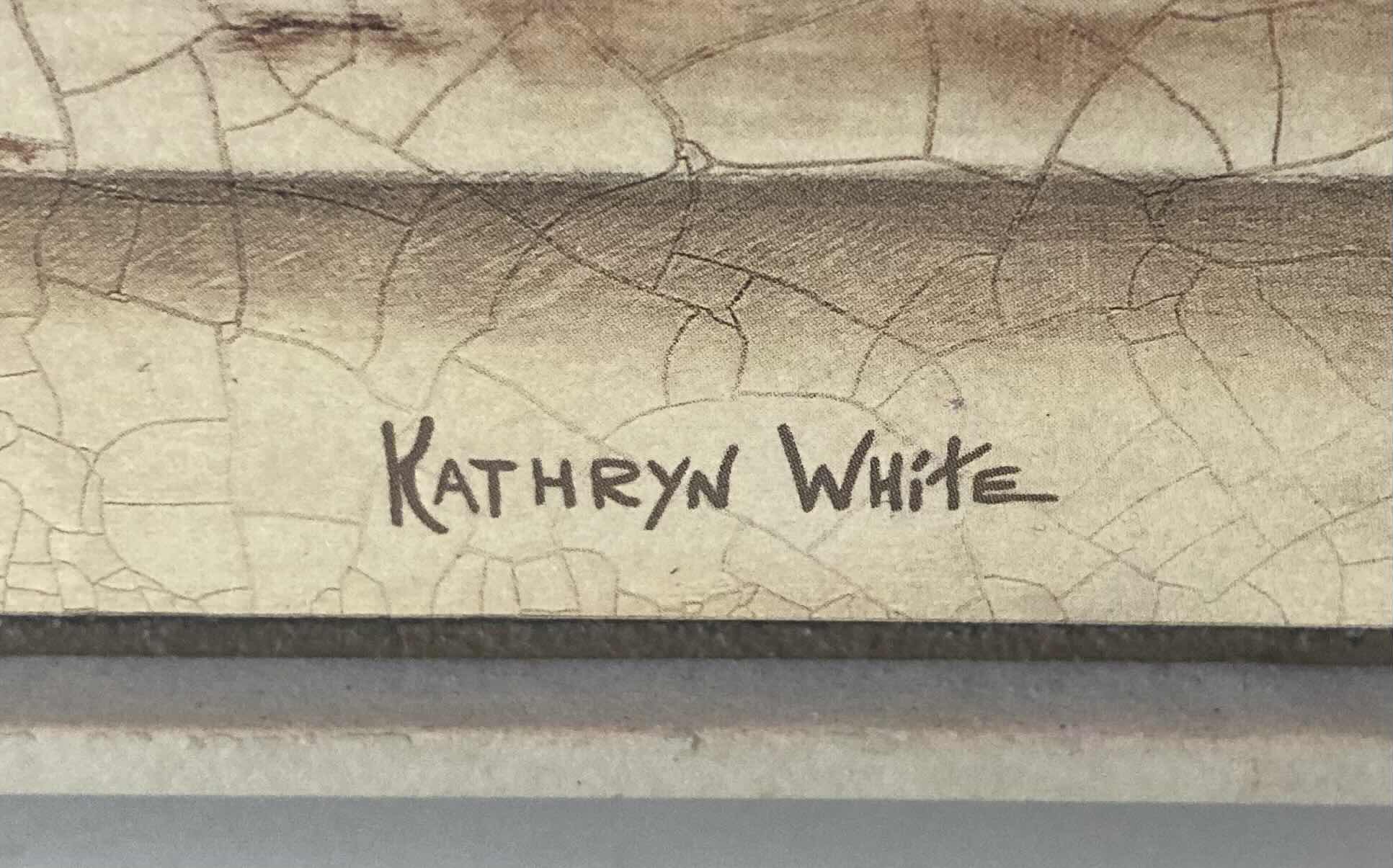 Photo 1 of “FLEURS DE PARIS” LIMITED EDITION PRINT SIGNED BY KATHRYN WHITE FRAMED WALL ART 20” X 11”