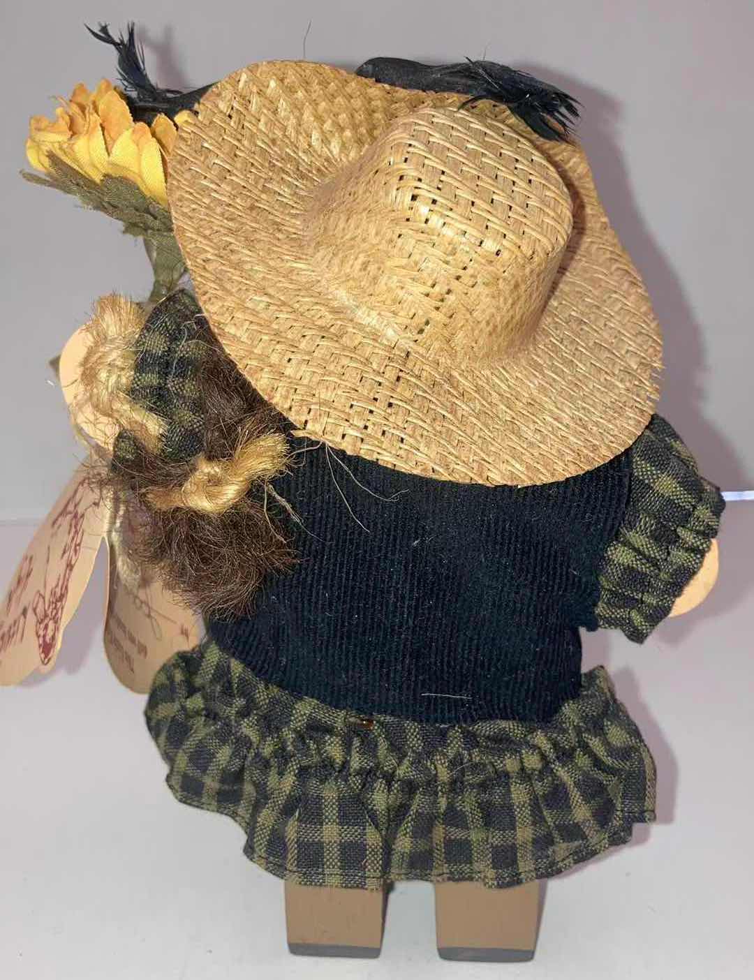 Photo 1 of LIZZIE HIGH THE LITTLE ONES “LOVE SUNFLOWERS” HANDCRAFTED WOODEN DOLL H6.25”