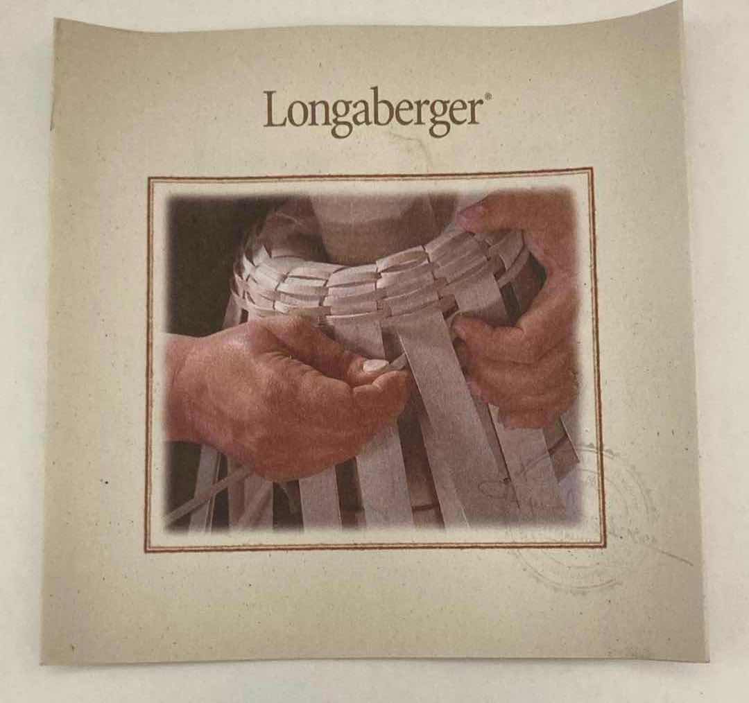 Photo 1 of LONGABERGER CLASSIC RECIPE MAPLE WOOD BASKET W LID & BASKET PROTECTOR 8.5” X 6” H6”