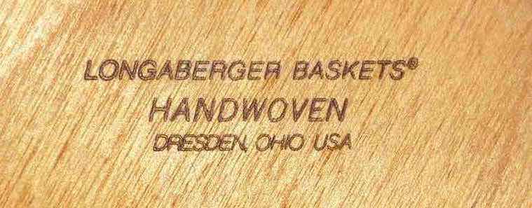 Photo 1 of LONGABERGER 2000 OCTOBER FIELDS MAPLE WOOD BASKET W LID & BASKET PROTECTOR 7” X 7” H11.5”