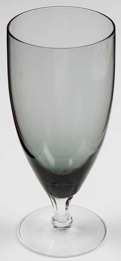 Photo 1 of FOSTORIA DEBUTANTE GRAY ICED TEA GLASSES (8) H6.75”
