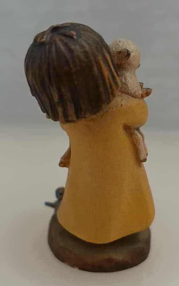 Photo 1 of ANRI MADE IN ITALY FERRANDIZ “SPRING ARRIVALS” HANDCARVED WOOD FIGURINE 1” X 1.5” H3”
