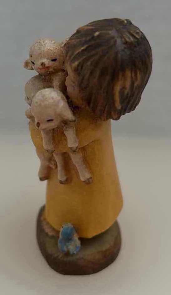 Photo 1 of ANRI MADE IN ITALY FERRANDIZ “SPRING ARRIVALS” HANDCARVED WOOD FIGURINE 1” X 1.5” H3”