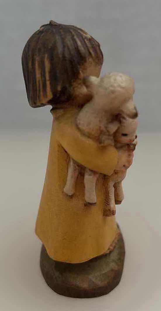 Photo 1 of ANRI MADE IN ITALY FERRANDIZ “SPRING ARRIVALS” HANDCARVED WOOD FIGURINE 1” X 1.5” H3”