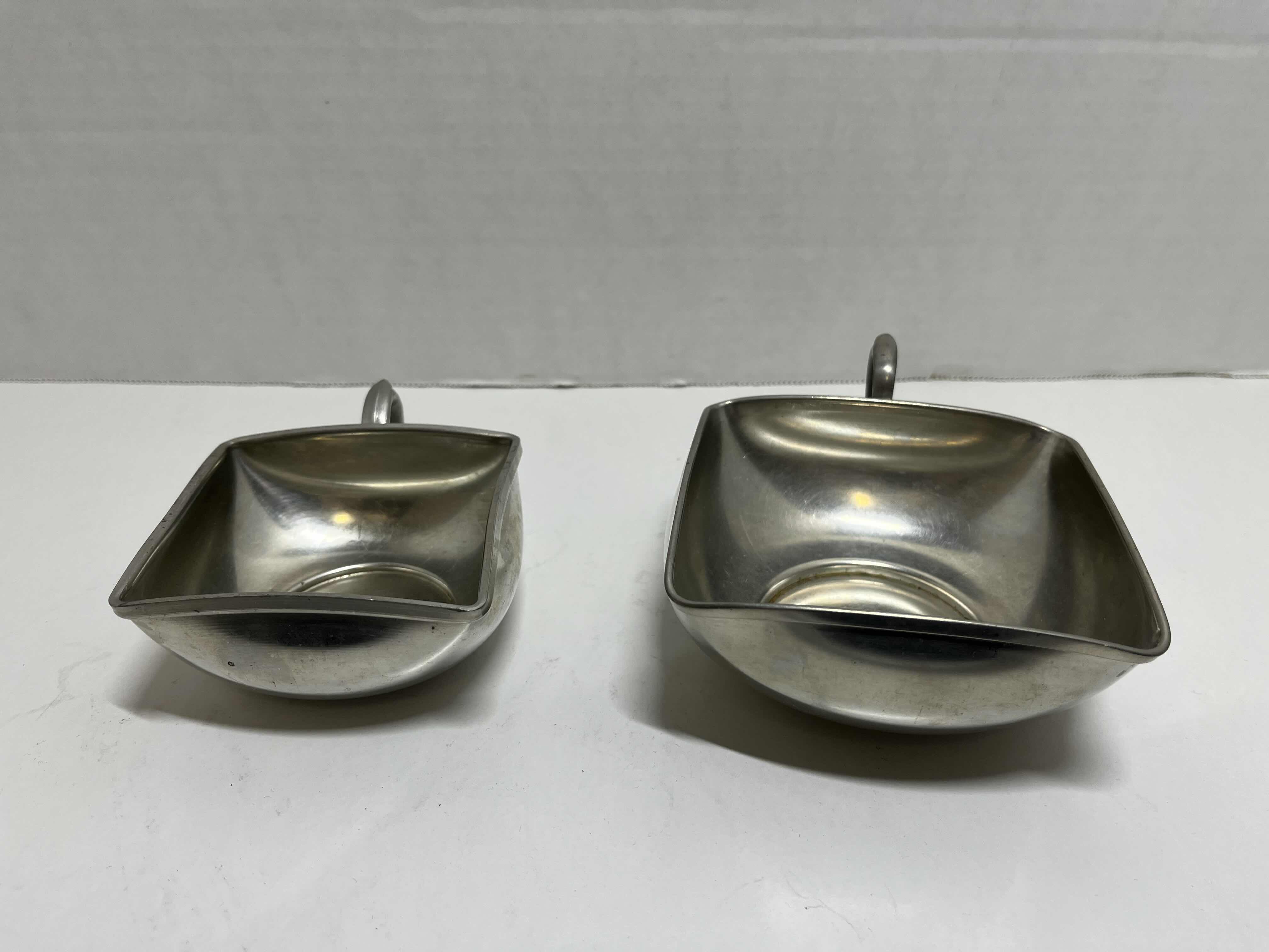 Photo 3 of HOLLAND PEWTER TEA CUPS (2) W PEWTER CANDY DISH 7” X 3.25”