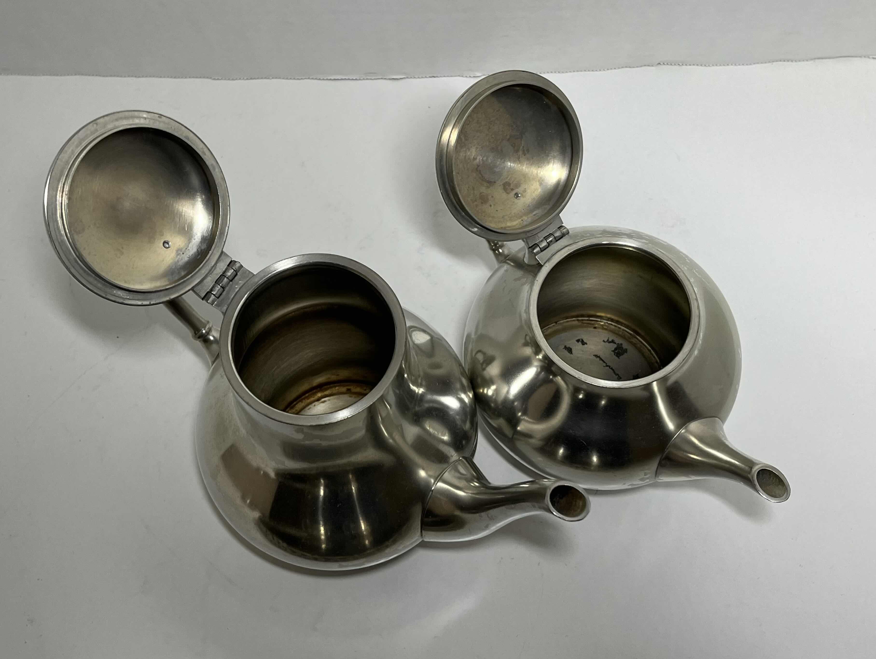 Photo 4 of   METAWA HOLLAND 5PC PEWTER TEA/COFFEE SERVING SET