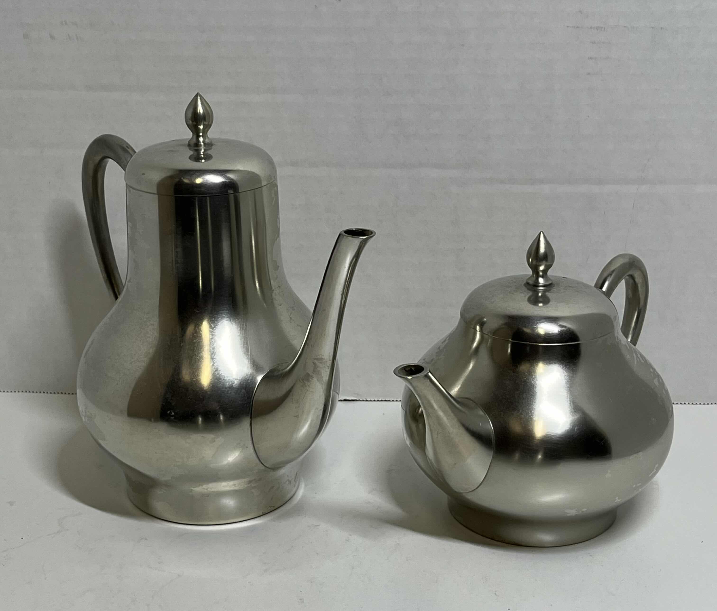 Photo 2 of   METAWA HOLLAND 5PC PEWTER TEA/COFFEE SERVING SET