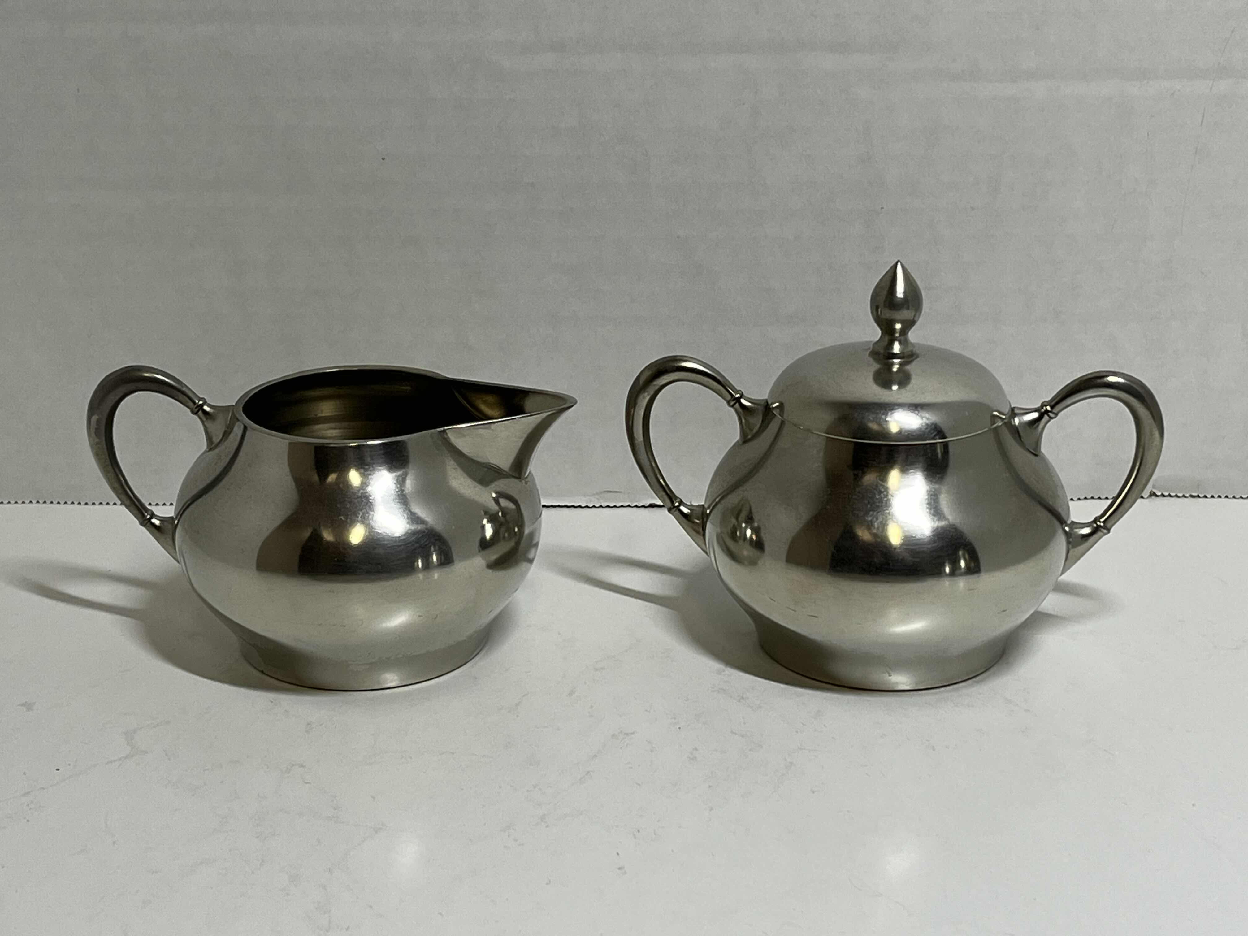 Photo 5 of   METAWA HOLLAND 5PC PEWTER TEA/COFFEE SERVING SET