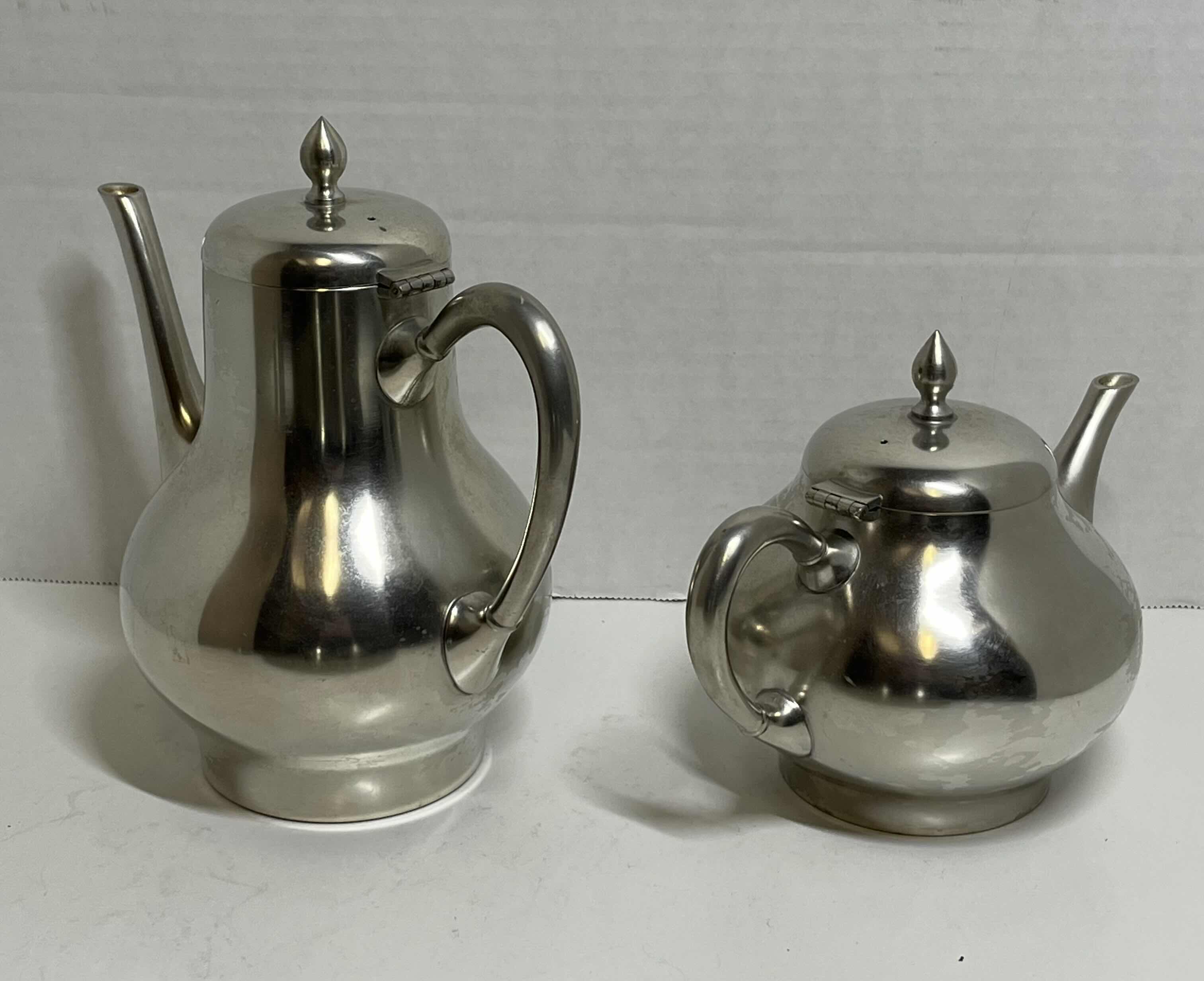 Photo 3 of   METAWA HOLLAND 5PC PEWTER TEA/COFFEE SERVING SET