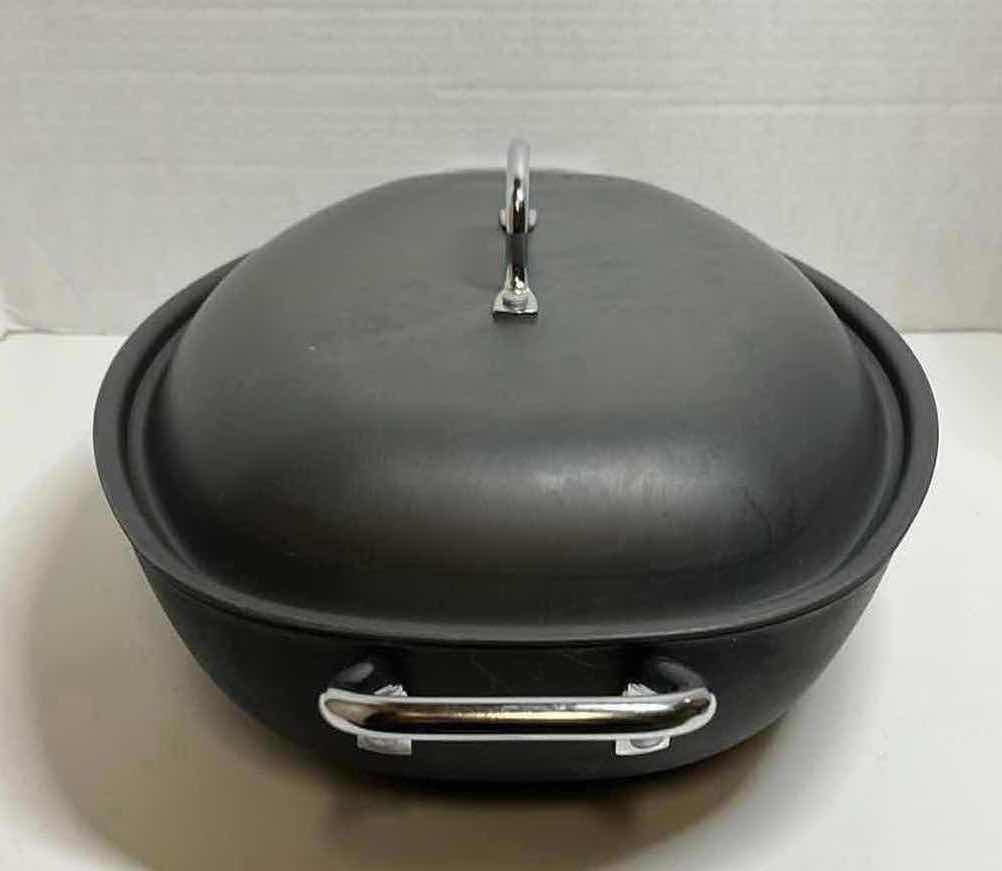 Photo 1 of ANODIZED OVAL ROASTING PAN W LID 16” X 12” H3.5”