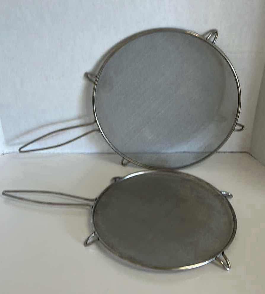 Photo 2 of CUISIPRO MESH STRAINER (2) 11”,13” W COLANDER 10” &  POT/PAN COOLING RACK