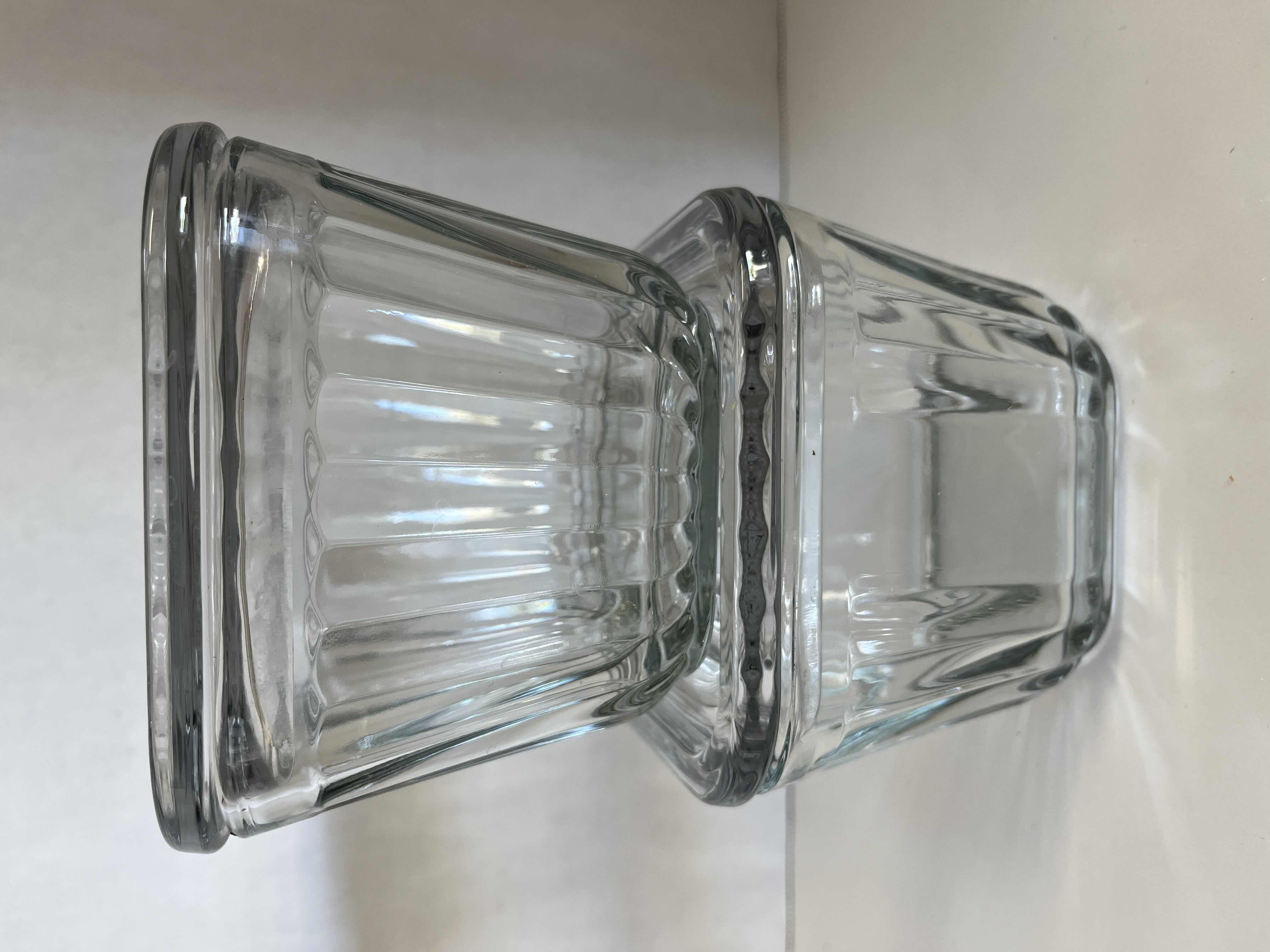 Photo 1 of ANCHOR HOCKING 1932 SQUARE REFRIGERATOR FOOD STORAGE DISH W LID (2) 4.5” X 4.5” H3.5”