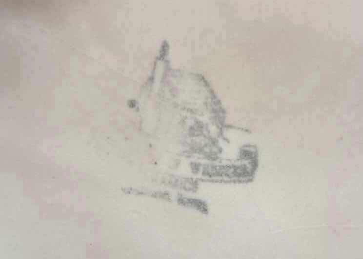 Photo 1 of HOUSE OF WEBSTER 1930s HAND PAINTED BLUE FLOWER CERAMIC COOKIE JAR W LID 6” X H7.75”