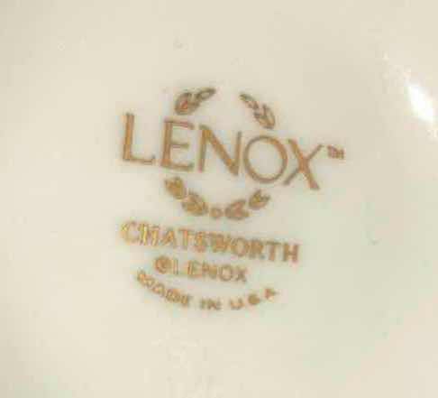 Photo 3 of LENOX CHATSWORTH BLUE/PINK FLORAL W GOLD TRIM PORCELAIN VASE H6.5”