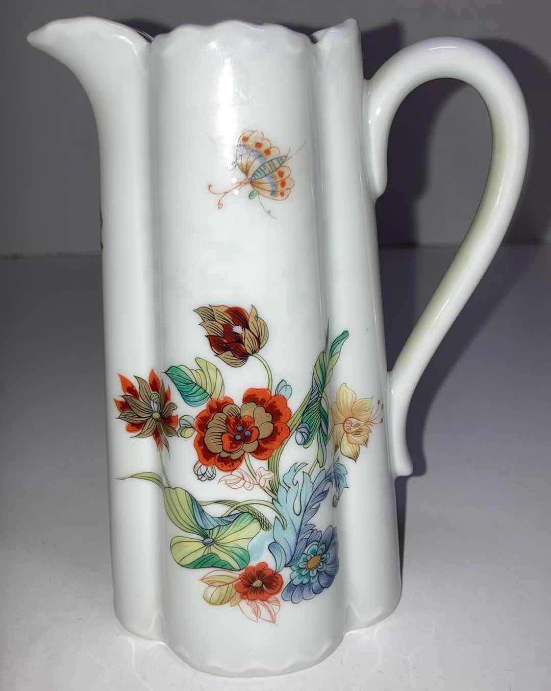 Photo 1 of HAVILAND CATHAY FRENCH LIMOGES PORCELAIN MILK/CREAM PITCHER H5.4”