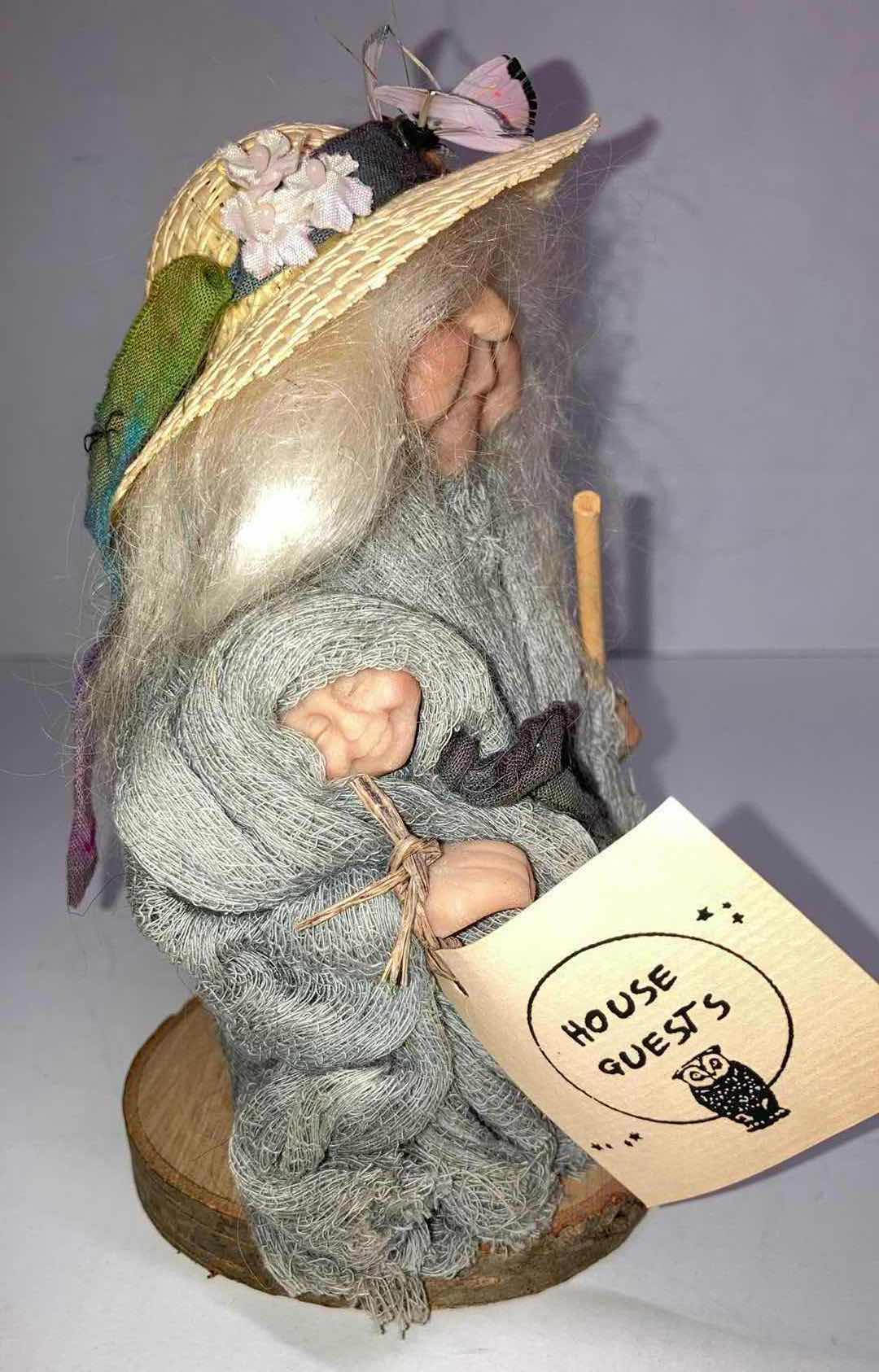 Photo 1 of JACKIE AUSTIN DEVA DOLL-HOUSE GUEST 1990  “GRANNY ROOTS” DOLL FIGURINE H6.75”