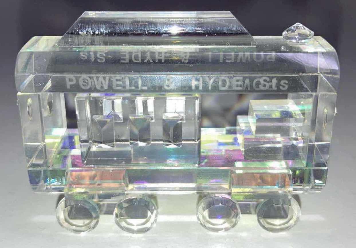 Photo 1 of  CRYSTAL WORLD SAN FRANCISCO TROLLY FUGURINE H1.5”