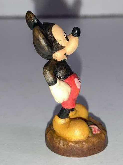 Photo 1 of DISNEY ANRI ITALIAN HAND CARVED WOODEN MICKEY MOUSE H1.5”