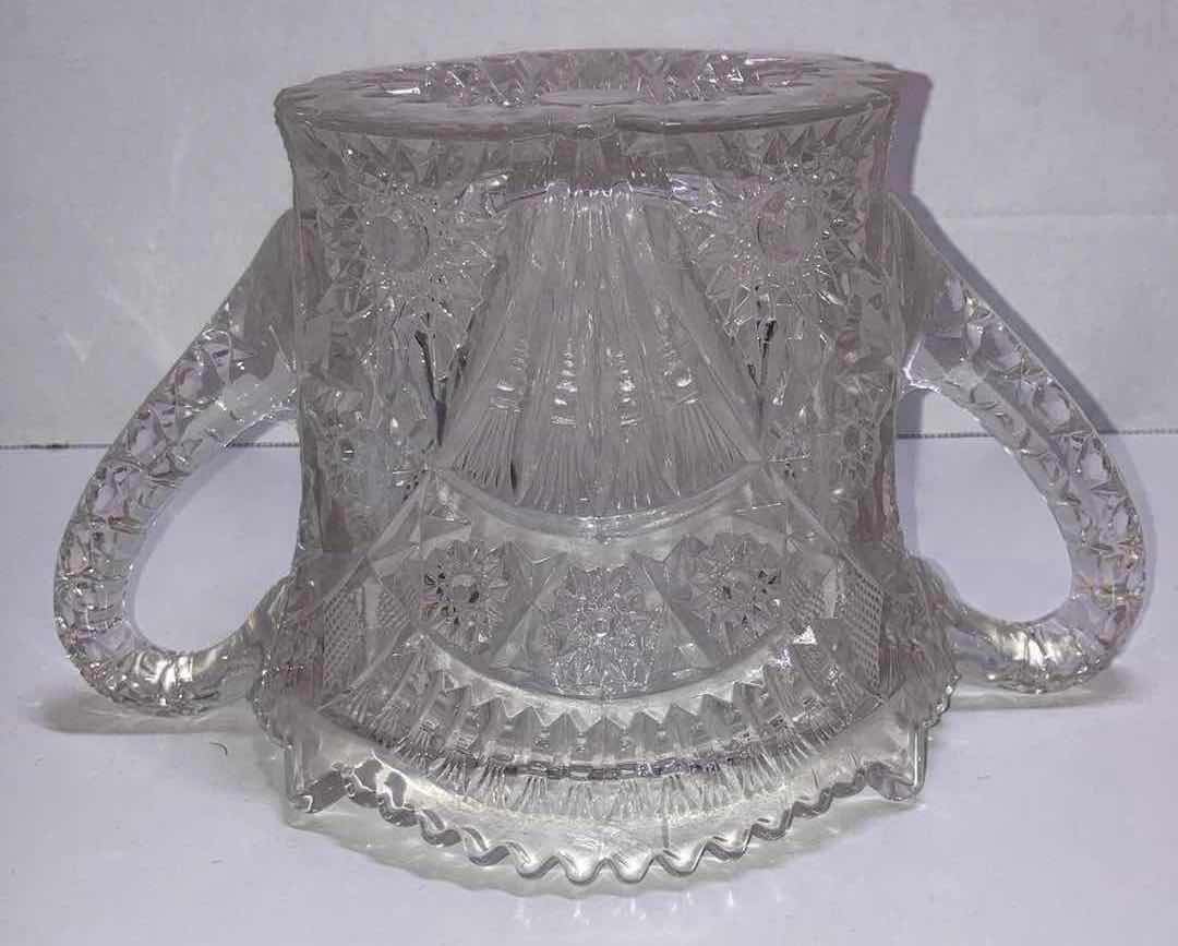 Photo 1 of CAMBRIDGE VICTORIAN GLASS CELERY VASE 9.5” X 6.25” H5.5”