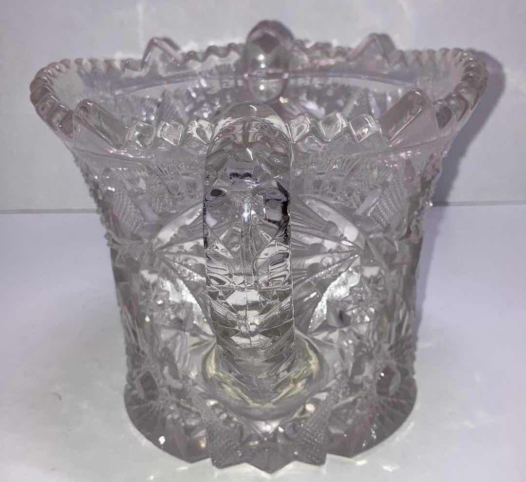Photo 1 of CAMBRIDGE VICTORIAN GLASS CELERY VASE 9.5” X 6.25” H5.5”