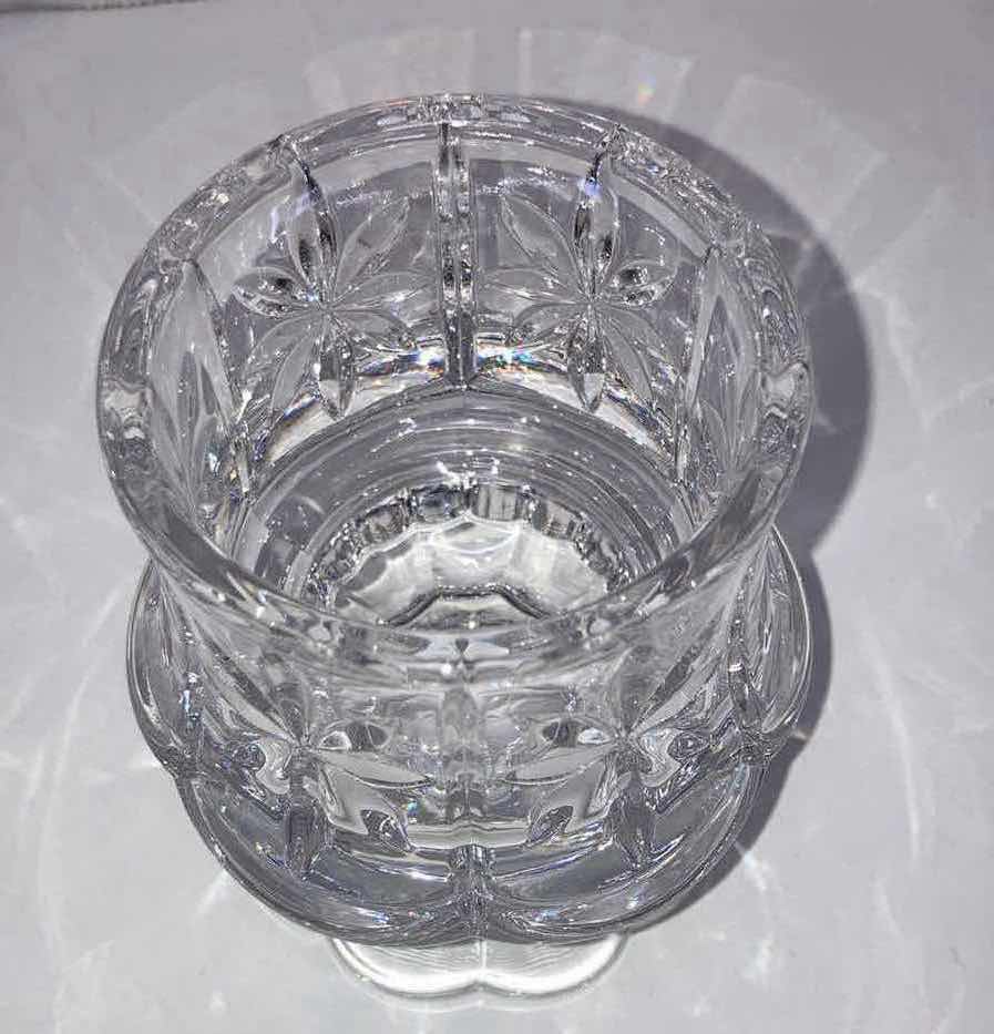Photo 1 of  PARTYLITE LEAD CRYSTAL COTTAGE LIGHT VOTIVE CANDEL HOLDER (4)  3.5” X H3.5”
