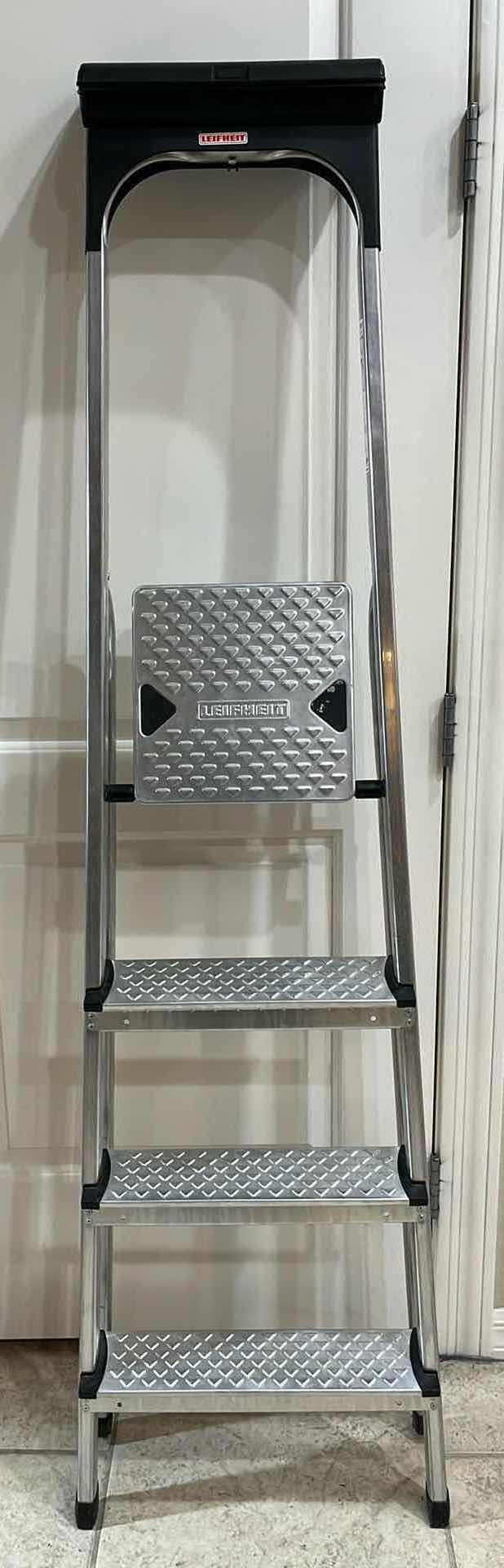 Photo 5 of LEIFHEIT STEP LADDER W TOOL BOX 17” X 61.5”