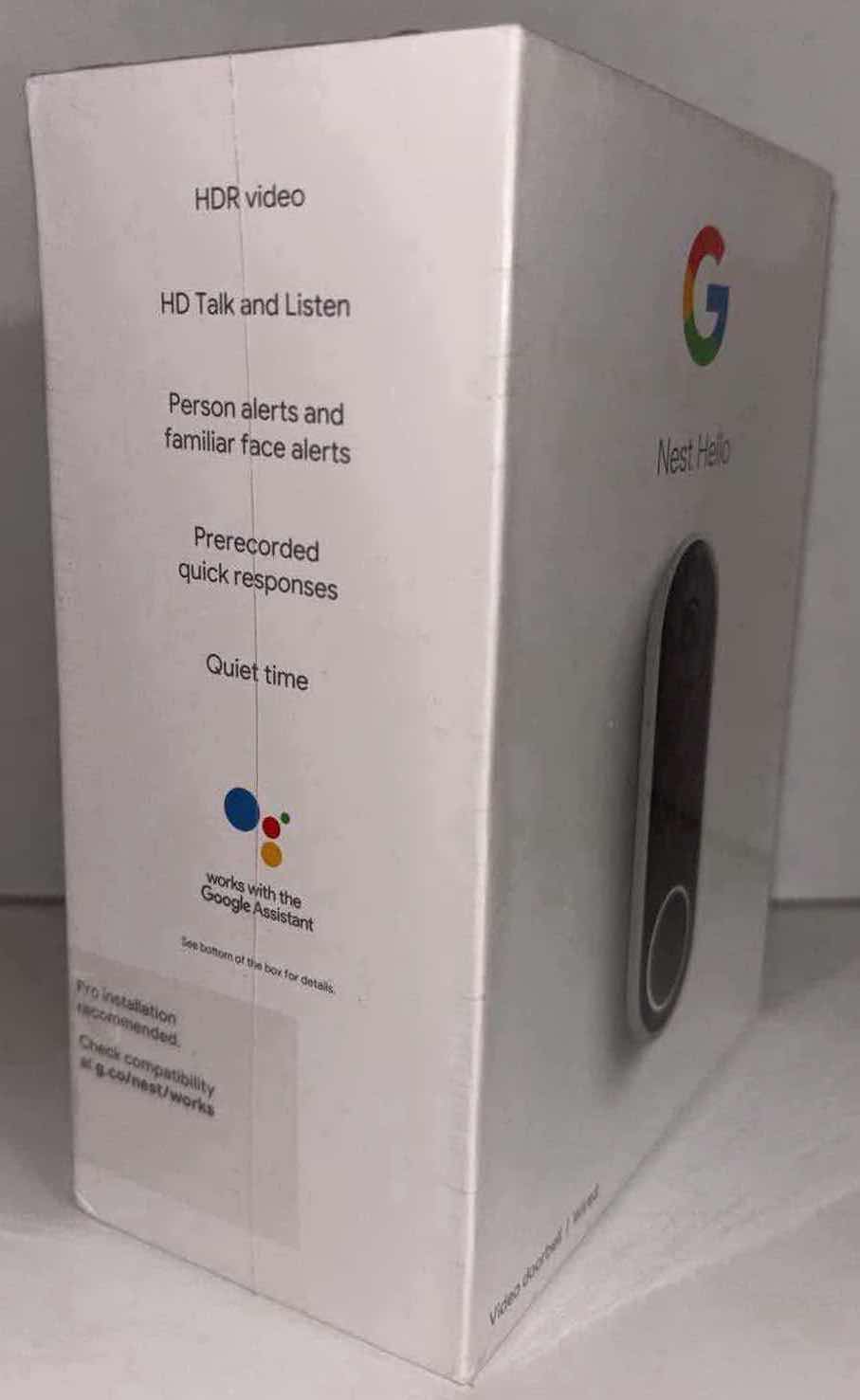 Photo 3 of NEW GOOGLE NEST HELLO VIDEO DOORBELL, WIRED (MODEL A0077)