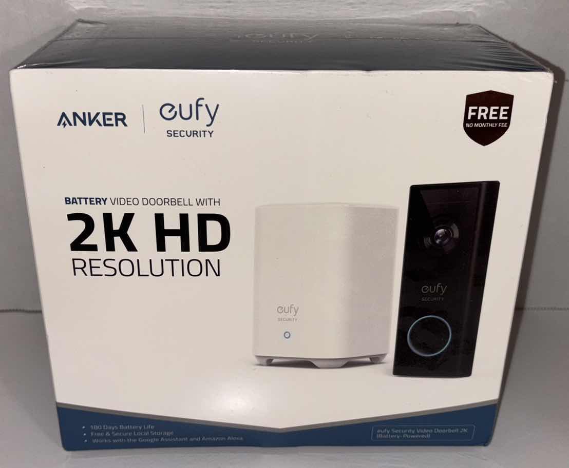 Photo 1 of NEW ANKER EUFY SECURITY BATTERY VIDEO DOORBELL W 2K HD RESOLUTION (MODEL S220)