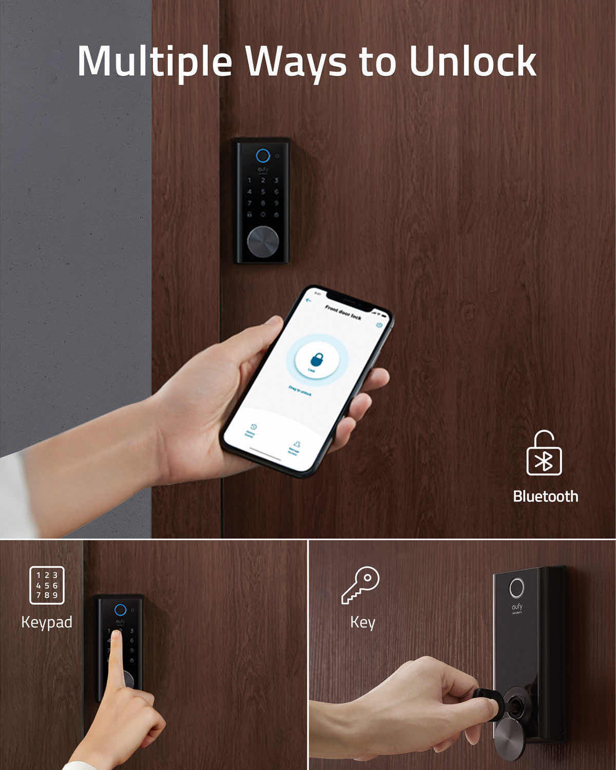 Photo 7 of NEW ANKER EUFY SECURITY FINGERPRINT IDENTIFICATION SMART LOCK W BUILT-IN WI-FI (MODEL T8520111)